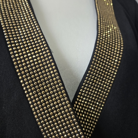 RACHEL ROY NWT Black and Gold Jacket Blazer With Tuxedo Tails. Size 4 - Picture 3 of 16